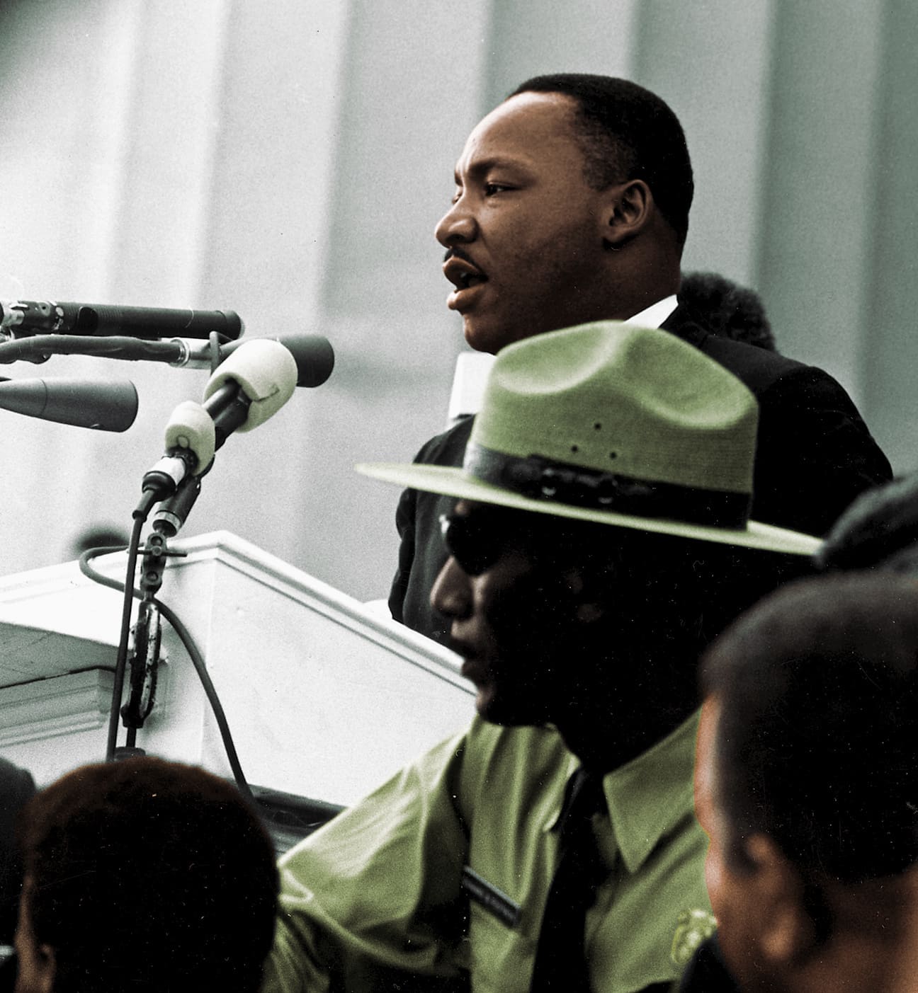 Photo Martin Luther King pendant un discours