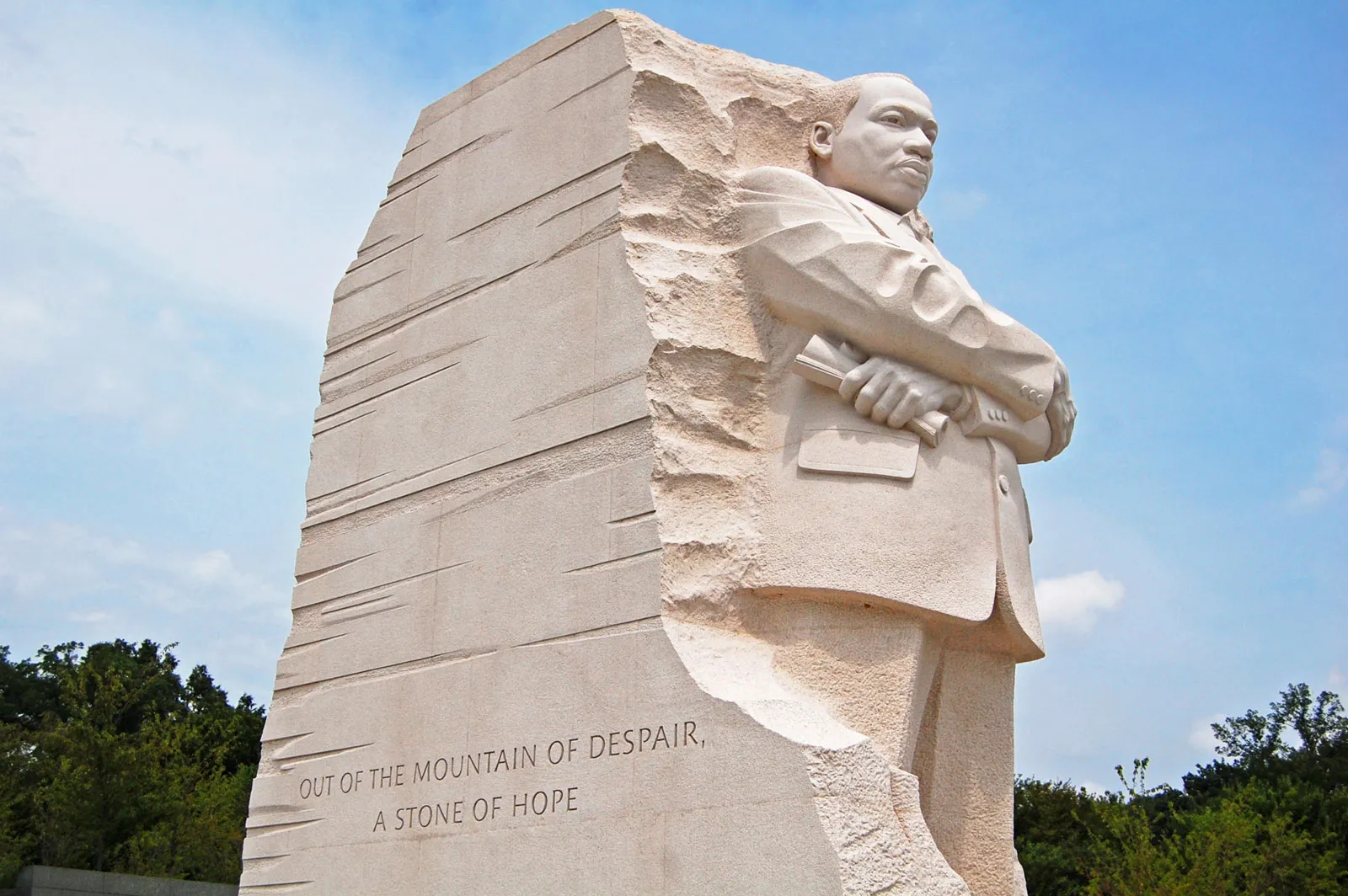 Photo de la statue de Martin Luther King à Washington